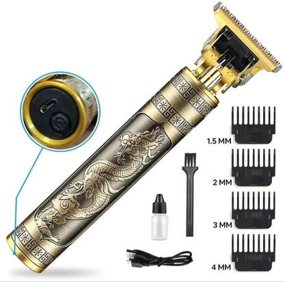 Men's Golden ABS Alloy Trimmer Rechargeable Waterproof And Hight Efficiency With Pop Up Trimmers