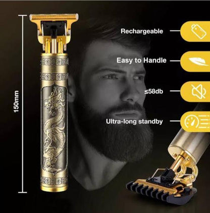 Men's Golden ABS Alloy Trimmer Rechargeable Waterproof And Hight Efficiency With Pop Up Trimmers